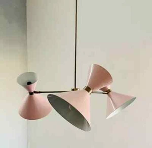 Colgante Stilnovo Mid Century Monarch 3 brazos 6 luces latón - Sputnik moderno - Imagen 1 de 7