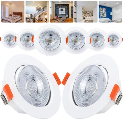 LED Einbau Strahler 3W 5W 7W 9W Einbauleuchten Decken Leuchte Einbau Spot 230V - Bild 1 von 4