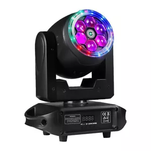 6 Bee Eye RGBW DMX512 Laser Beam Wash LED Moving Head Light with LED Strips - Picture 1 of 14
