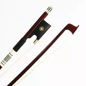 High Quality Pernambuco Violin Bow 4/4 Size Ebony Frog Natural Horsehair - Picture 1 of 7