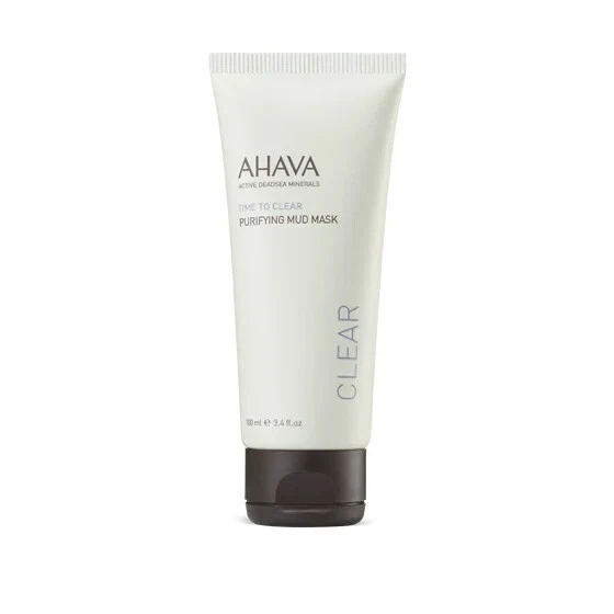 AHAVA Purifying Mud Mask Active Deadsea Minerals Time To Clear 3.4 oz Face Mask