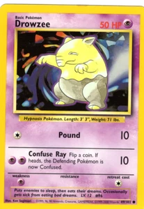 Drowzee 49/102 BASIS SET UNBEGRENZT POKEMON TCG CCG 2000 NM - Bild 1 von 1