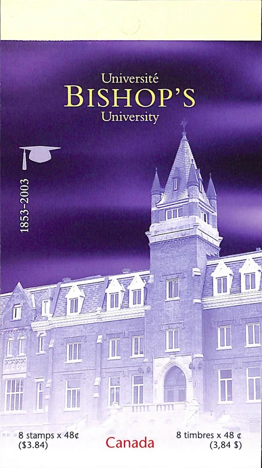 Canada - Booklet #BK266a - Glued Flap - 2003 - Bishop's University - Scott 1973 - Image 1 of 1