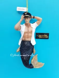 December Diamonds MR. FRIENDLY SKIES Pilot Merman Ornament 2022 Brand New in Box - Picture 1 of 5