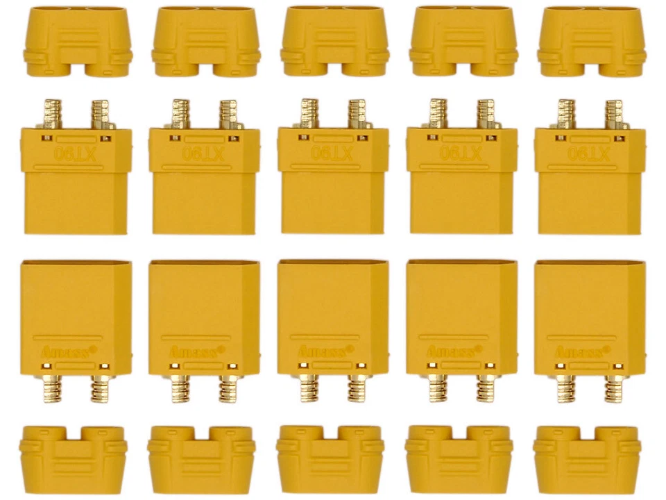 5 Paar XT90 Stecker/Buchse (male/female) 4,5 mm Goldkontakt Hochstrom - Bild 1 von 1