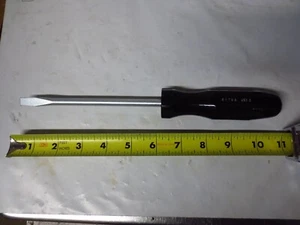 Pratt-Read 81758 Flat Head Slotted 5/16"x6" Zinc Plated Screwdriver W 3/8" drive - Picture 1 of 5