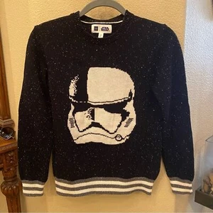 NWT~Gap STAR WARS Kids Black Darth Vader Sweater Size 12 Yrs-Unisex - Picture 1 of 7