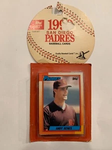 1990 Topps San Diego Padres Baseball-Kartenpaket. Versiegelt - Bild 1 von 2