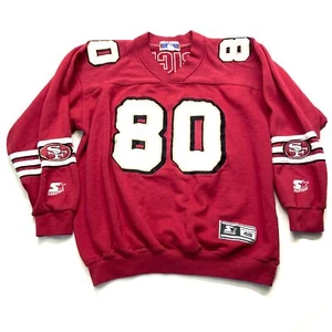 Sudadera de Colección Starter San Francisco 49ers Jerry Rice 80 NFL Para Hombres L Pullover - Imagen 1 de 15