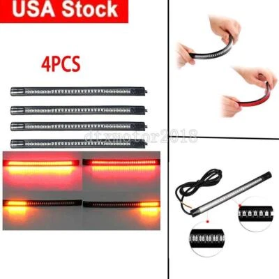 4 x 48 светодиодная лента задний тормоз поворотник для Yamaha YZF R1 R6 R1M R3 R6S R7 - Изображение 1 из 4