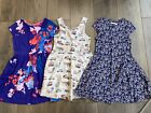 Girls Pretty Summer Dresses X 3 Next, Joules, M&S Age 7-8 Years 
