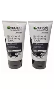 2x Garnier SkinActive Blackhead Eliminating Scrub w Charcoal Exp7/24, 9/26 - Picture 1 of 2