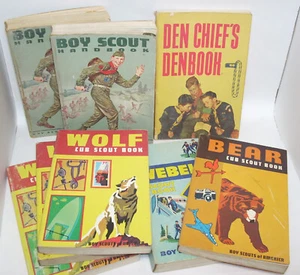 Vintage 1960er BSA Pfadfinderbücher (8 Stück) Den Chief Wolf Bär Webelo Handbuch - Bild 1 von 21