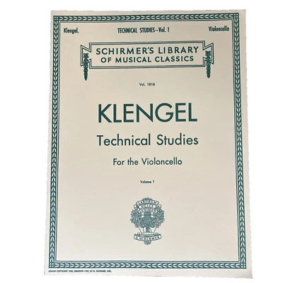 Klengel Technical Studies, Vol. 1: Violoncello Schirmer’s Library Vol 1816 - Image 1 of 4
