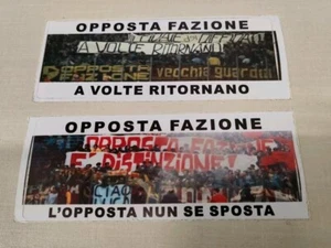ROMA 2 ADESIVI ULTRAS PEGATINAS STICKERS OPPOSTA FAZIONE NO SCIARPA CUCS FEDAYN - Foto 1 di 1