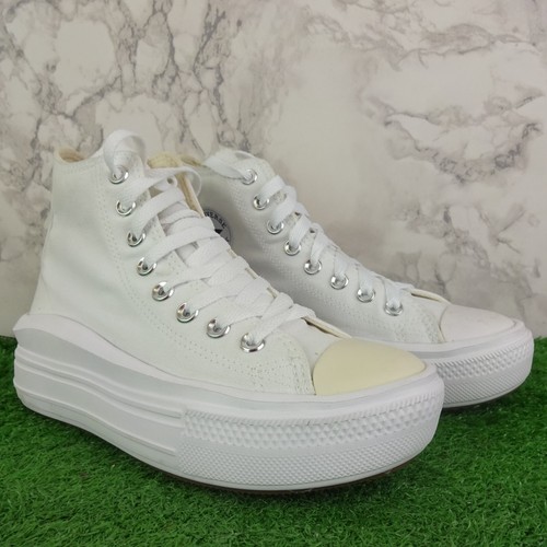 Scarpe da ginnastica Converse taglia 4 da donna in tela con plateau Plimsoles alte