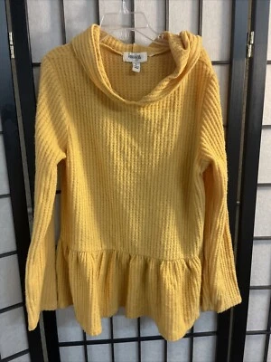 SPEECHLESS KIDS LONG SLEEVE TOP Large Yellow Super Soft NWOT - Image 1 of 4