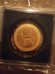Springbock 2023 ,999er Gold ,Bullion Coins of the World 1/200oz Ø 40mm, Zertifi. - Bild 1 von 4