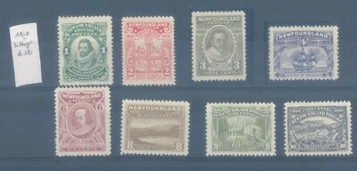 NEWFOUNDLAND 1910 Tercentenary MH stamps  - Image 1 of 2