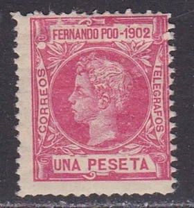 1902 - España - Fernando Poo - Edifil 115 - 1p Rosa - MNH - Imagen 1 de 2