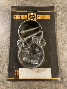 Custom Chrome Harley Chrome Exhaust Pipe Clamp Set 11-896 NOS - Picture 1 of 9
