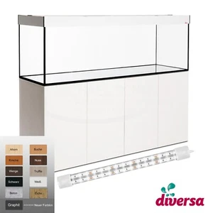 (2010,00€/Stk.) diversa Aquarium -Kombi Aquatic 200x60x60cm 720L inkl. LED 30W / - Bild 1 von 32