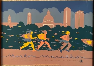 1986 Boston Marathon Lithograph 1091/5000 - Picture 1 of 4