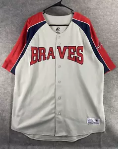Camiseta deportiva de los Atlanta Braves para hombre XL blanca con botones MLB Dynasty Series - Imagen 1 de 6