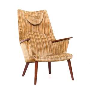 Hans Wegner for AP Stolen AP-28 Mid Century Danish Oak Mama Bear Lounge Chair - Picture 1 of 9