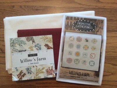 Kit de tela y patrón de edredón de granja de sauce Moda Primitive Gatherings Deb Strain Foto 1 de 3
