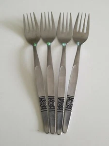 4 Dinner Forks - AMEFA AFS6 ROSE STAINLESS FLATWARE - Picture 1 of 2
