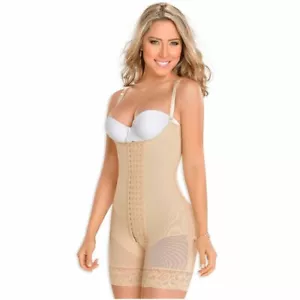 Fajas M&D 0083 Mid Thigh Bodysuit Body Shaper for Women / Powernet ORIGINAL - Picture 1 of 7