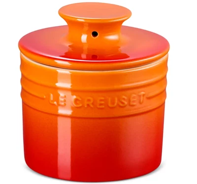 Le Creuset Stoneware 6oz Butter Crock Kitchen Countertop Storage Dish
