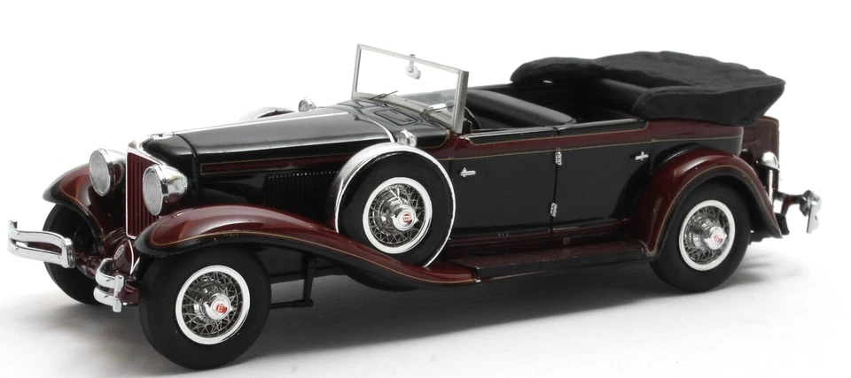 MATRIX SCALE MODELS, CORD L-29 Phaeton Sedan Cabriolet 1931 Schwarz und Braun... - Bild 1 von 1