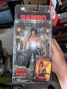 NECA John J. Rambo First Blood Parte 2 II Auténtica Figura Completa Stallone - Imagen 1 de 2