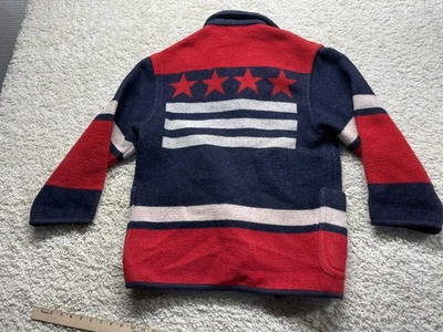 Abrigo Chaqueta The Limited Patriótico Rojo Blanco Azul Estrellas Mujer’s Talla Pequeña Foto 1 de 4