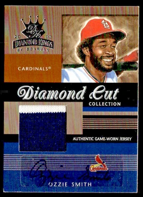Ozzie Smith 2003 Diamond Kings Relic authentic autographed custom-made card - Image 1 of 2