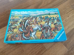 PUZZLE NEL FAR WEST 2x126 RAVENSBURGER ANNI 80 - Foto 1 di 4