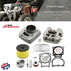 Fit For Honda Rancher Trx350 Big Bore 355cc Cylinder Head Piston Kit 2000-2006 - Foto 1 di 22