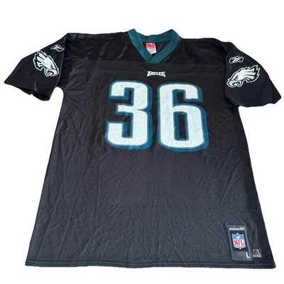Винтажная футболка Y2K NFL Philadelphia Eagles Brian Westbrook No36 черная мужская большого размера - Изображение 1 из 4
