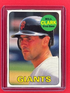 1990 Baseball Card Magazine 1990 Will Clark #4 - Hand Cut - Bild 1 von 2