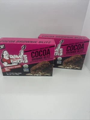 2 Dave's Killer Bread Bar Organic 4-Mp Cocoa Brownie 7oz Each Free Ship 2/26 NEW - Image 1 of 4