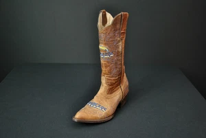 NFL Chargers Cowboystiefel braun Leder Damengröße 7,5 101125CS - Bild 1 von 8