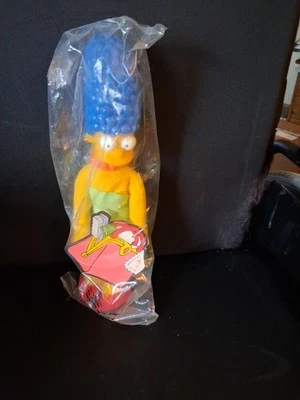 Figura de peluche Burger King vintage de juguete de muñeca de 12" de Marge Simpson Los Simpson 1990 Foto 1 de 2