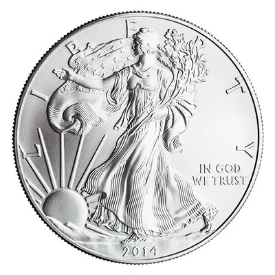 (Tube of 20) 2014 American Silver Eagle (ASE) 1 oz Silver Coin - Image 1 of 4