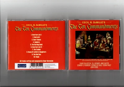 The Ten Commandments Elmer Bernstein CD OST Soundtrack Hallmark Pressung  - Bild 1 von 2