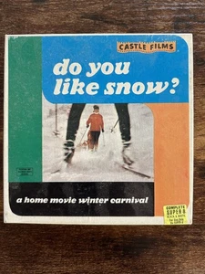 VINTAGE 8mm Castle Films #3048: Do You Like Snow? Super 8 B&W - Picture 1 of 5