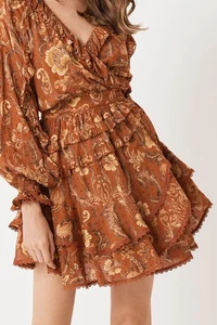 SPELL & The Gypsy Collective Aurora Wrap Dress SIZE SMALL Long Sleeve Boho - Bild 1 von 9
