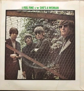 The Beatles 'I Feel Fine/She's A Woman' 7'' vinyl record 45RPM. K403 - Picture 1 of 6