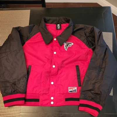 Chaqueta cortavientos New Era NFL Atlanta Falcons para mujer con botones talla 2XL  Foto 1 de 4